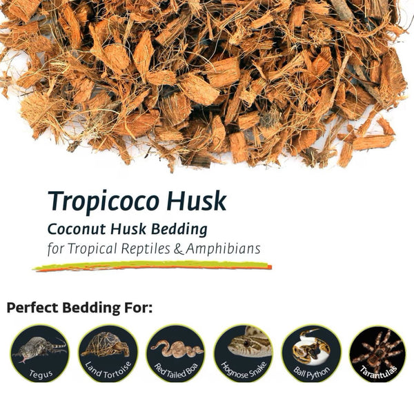 Galapagos Tropicoco Coconut Husk Natural Bedding Compressed Brick (8 qt)