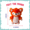 Snugarooz Foxy the Panda Orange (Red Panda) Dog Toy