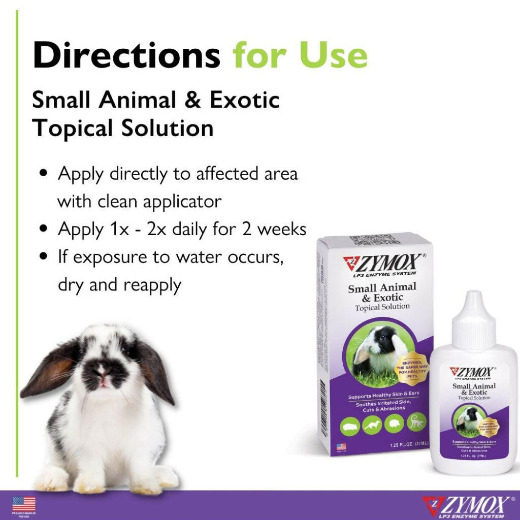 Zymox Small Animal & Exotic Topical Solution w/o Hydrocortisone - (1.25 oz)