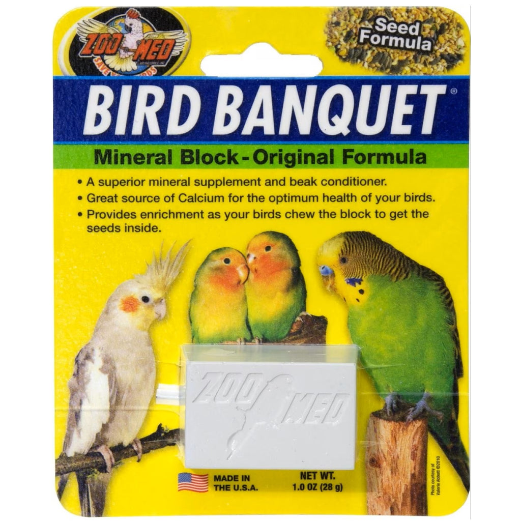 Zoo Med Bird Banquet Original Formula Mineral Block Beak Conditioners