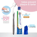 Nylabone Advanced Oral Care Puppy Dental Kit with Pillowy Soft-Bristle Toothbrush & Peanut Butter Toothpaste