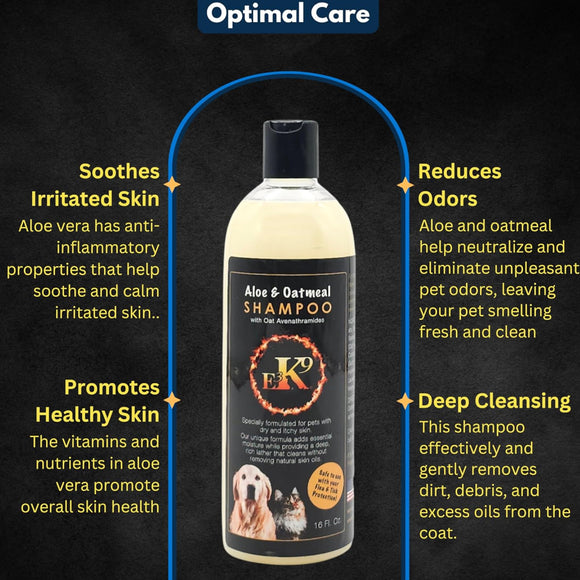 E3 K9 Aloe & Oatmeal Shampoo for Dogs (16 oz)