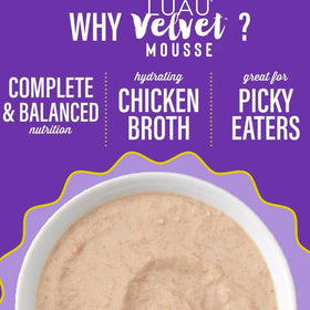 Tiki Cat Velvet Mousse Chicken & Egg Grain-Free Wet Food For Cats (2.8 oz x 12 pouches)