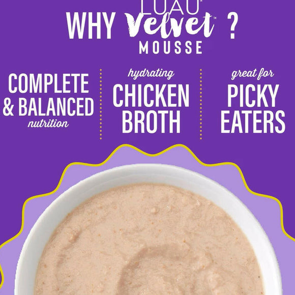 Tiki Cat Velvet Mousse Chicken & Egg Grain-Free Wet Food For Cats (2.8 oz x 12 pouches)