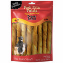 Savory Prime Beggar Bone Pork Skin Twists Treats For Dogs