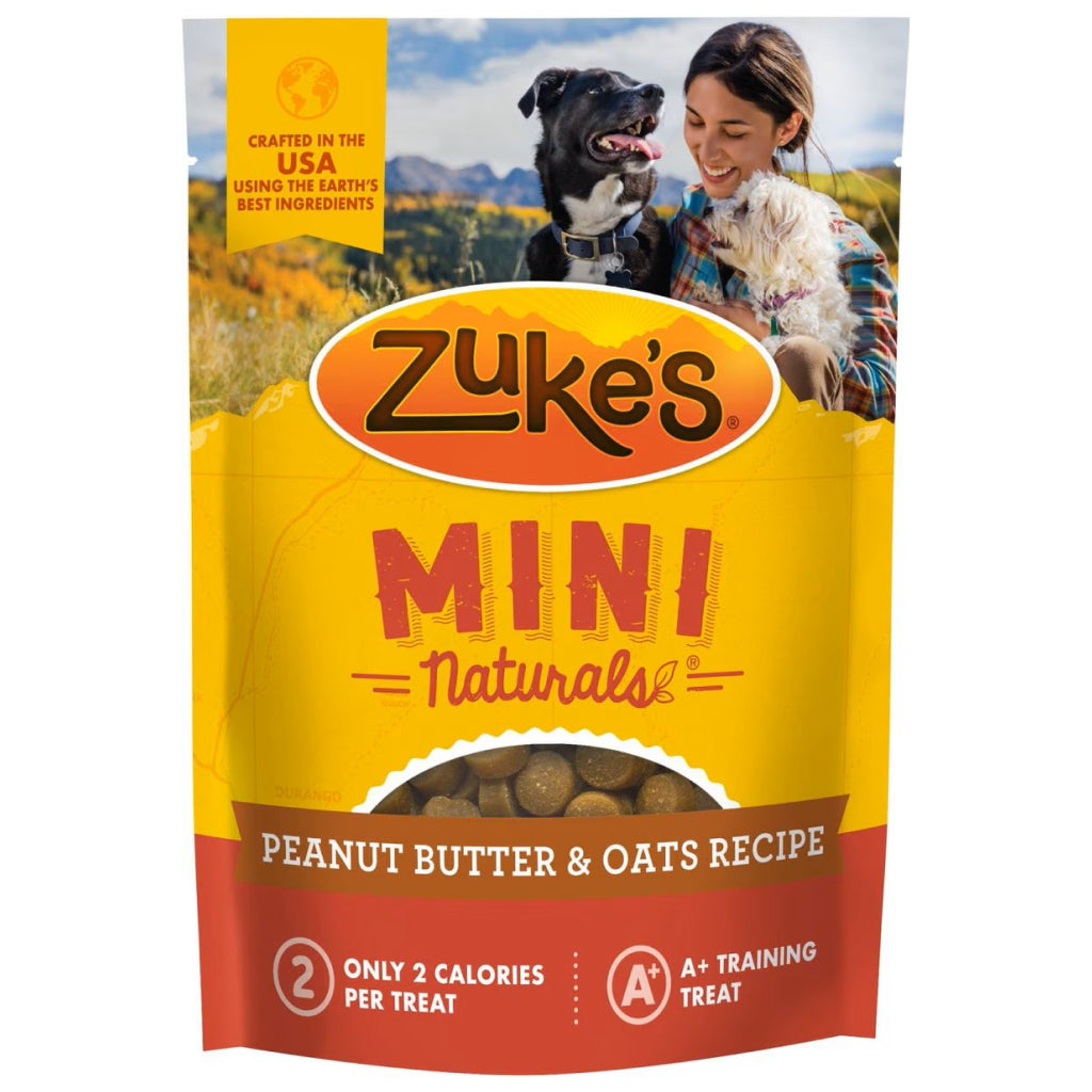 Zuke's Mini Naturals Peanut Butter & Oat Recipe Training Treats for Dogs (16 oz)