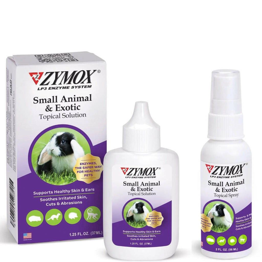 Zymox Small Animal & Exotic Topical Spray w/o Hydrocortisone - 2 oz. bottle