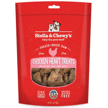 Stella & Chewy's Free-Dried Chicken Hearts Dog Treats