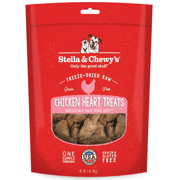 Stella & Chewy's Free-Dried Chicken Hearts Dog Treats