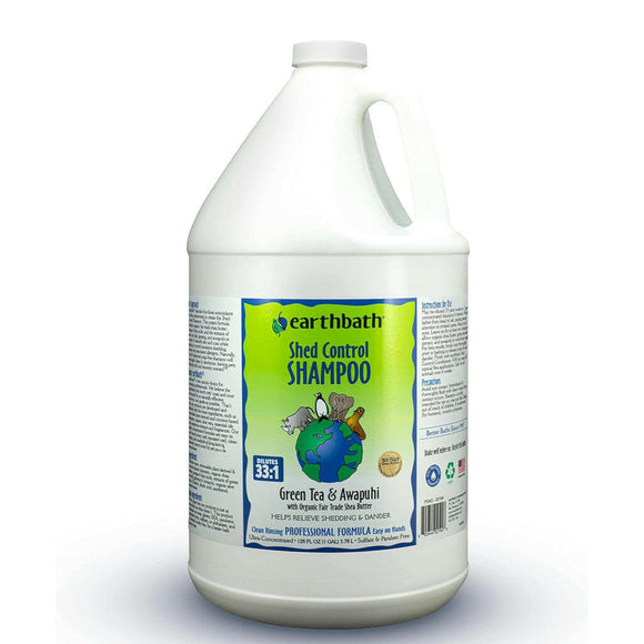 Earthbath Shed Control Green Tea & Awapuhi Shampoo for Dogs & Cats