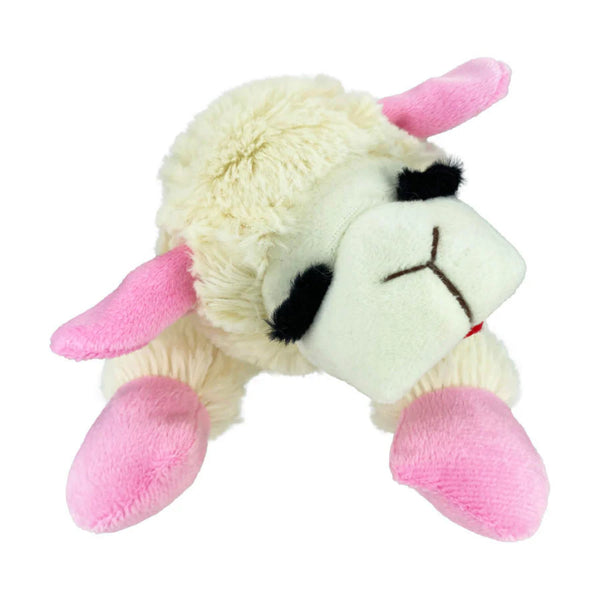 Multipet Lamb Chop Dog Toy w/ Pink Ribbon