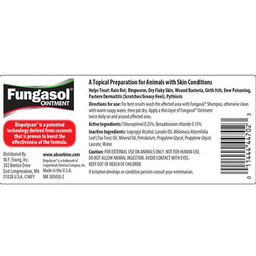 This effective equine skin treatment helps treat rain rot, ringworm, dry flaky skin, wound bacteria, girth itch, dew poisoning, pastern dermatitis, and pythiosis.