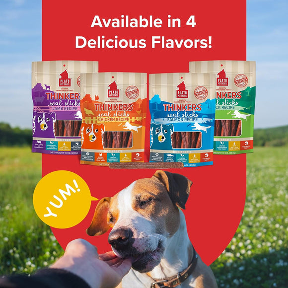 Plato Thinkes Real Salmon Recipe Sticks Dog Treats