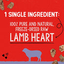 Stella & Chewy's Free-Dried Lamb Hearts Dog Treats (3 oz)