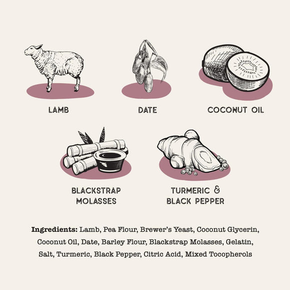 Dog Treat Naturals Superfood Sticks Lamb & Date Dog Treats (10 oz)