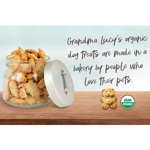 Grandma Lucy's Organic Oven Baked Pumpkin Pie Recipe Treats For Dogs (8 oz)