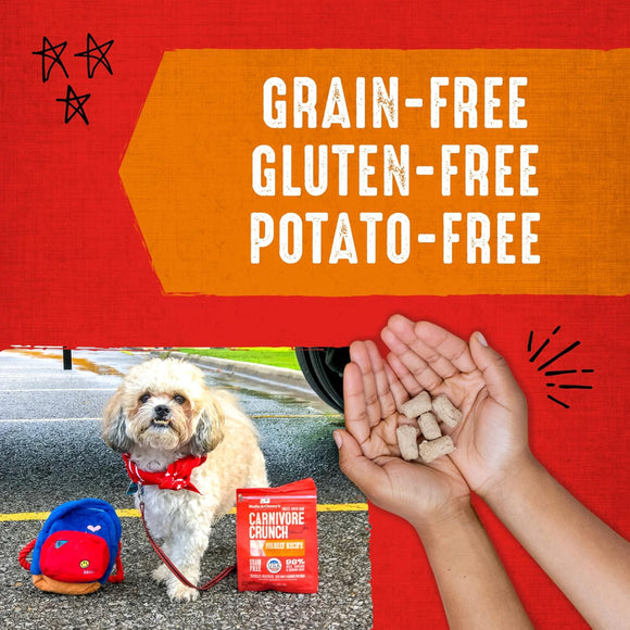 Stella & Chewy's Carnivore Crunch Cage-Free Chicken Recipe Freeze-Dried Raw Dog Treats (3.25 oz)