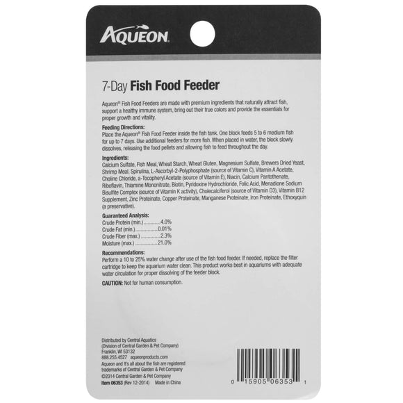 Aqueon Tropical or Goldfish Vacation Food Feeders