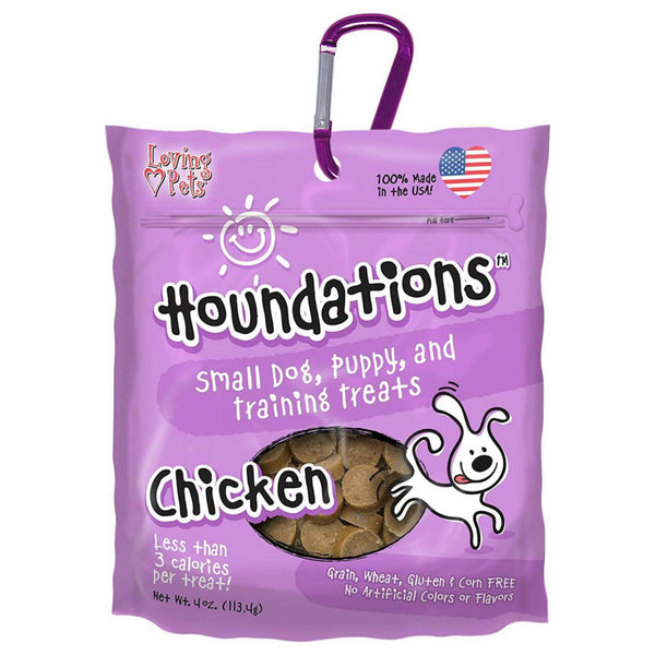 Loving Pets Houndations Chicken Flavor Dog Training Dog Treats (4oz)