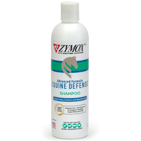 zymox equine defense shampoo is made with the zymox lp3 enzyme system