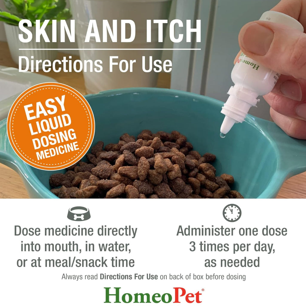 HomeoPet Skin & Itch Relief For Cats & Dogs (15 ml)