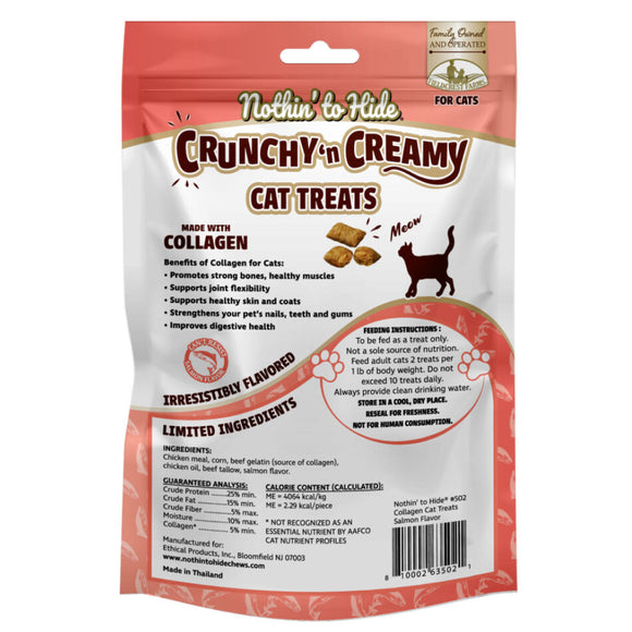 Fieldcrest Farms Nothin' to Hide Collagen Cat Treats -Salmon Flavor