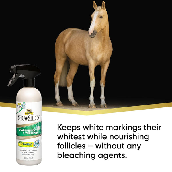 Absorbine Showsheen Stainer Remover & Whitener Spray For Horses (20 oz)