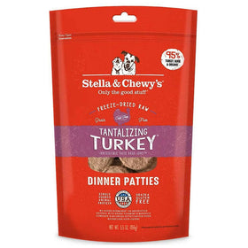 Stella & Chewy's Tantalizing Turkey Dinner Patties Freeze-Dried Raw Food for Dogs (5.5 oz)