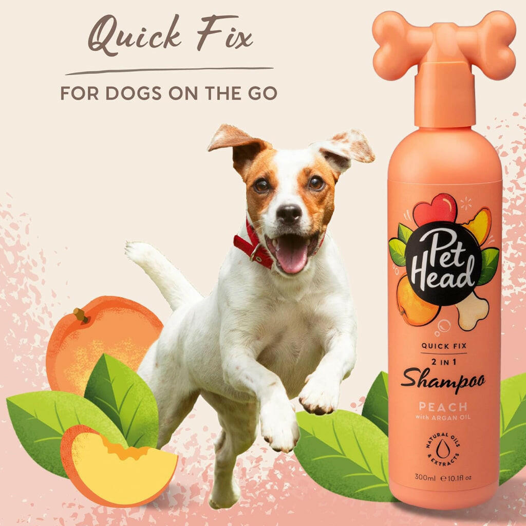 Pet Head Quick Fix 2in1 Nourishes and Softens the Coat Shampoo For Dogs (16 oz)