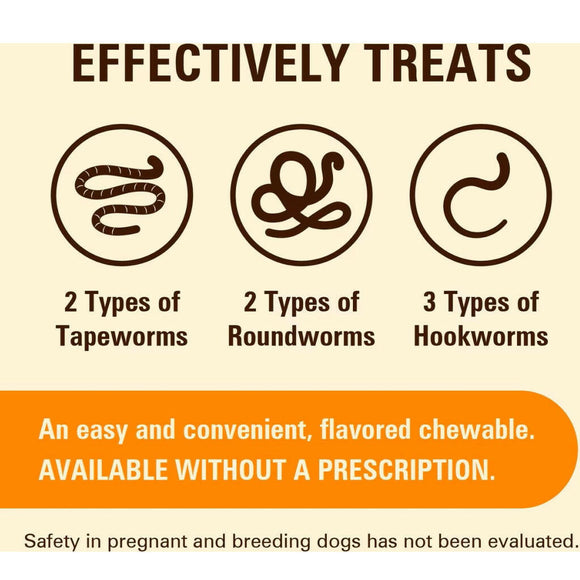 SENTRYHC 7 Way De-Wormer  LG Dog 2ct- Blistered Carton