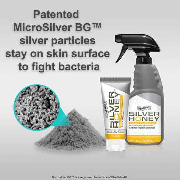 Absorbine Silver Honey Rapid Wound Repair Spray Gel For Horses (8 oz)