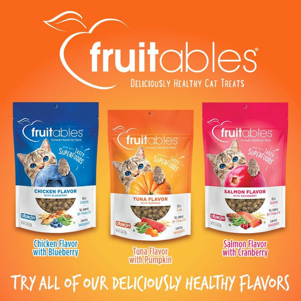 Fruitables Limited Ingredient Tuna with Pumpkin Crunchy Treats For Cats