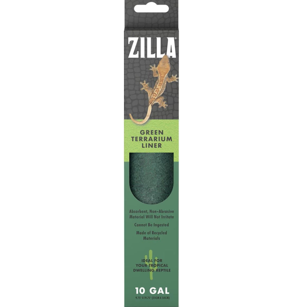 Zilla Reptile Terrarium Bedding Substrate Floor Liner- Green