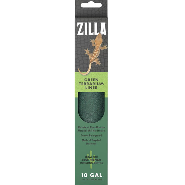 Zilla Reptile Terrarium Bedding Substrate Floor Liner- Green