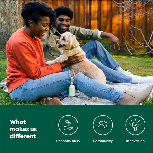 Earth Rated Dog Poop Bags with Handles- Unscented -120 Handle Bags