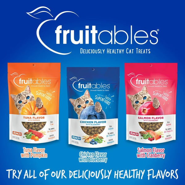 Fruitables Limited Ingredient Chicken with Blueberry Crunchy Treats For Cats