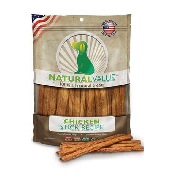 Loving Pets Natural Value Chicken Sticks Dog Jerky Treats (14 oz)