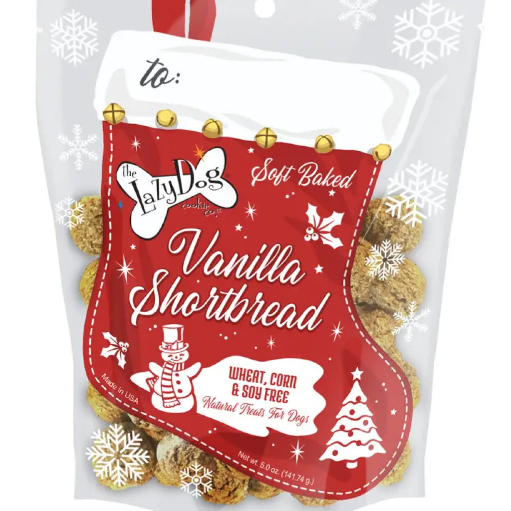 The Lazy Dog Cookie Co. Vanilla Shortbread Soft-Baked Stocking Treats For Dogs (5 oz)