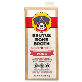 Brutus Broth Pork Bone Broth Hip & Joint Formula with Glucosamine for Dogs (32 oz)