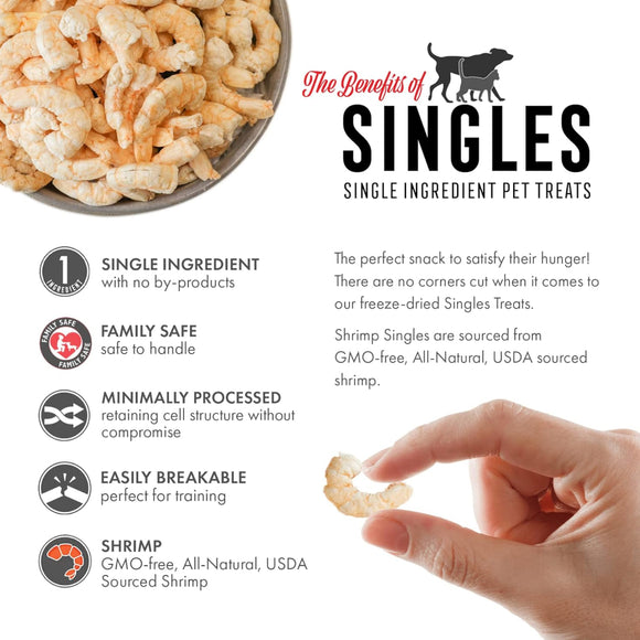 Grandma Lucy's Freeze-Dried Shrimp Dog & Cat Treats (3.5 oz)