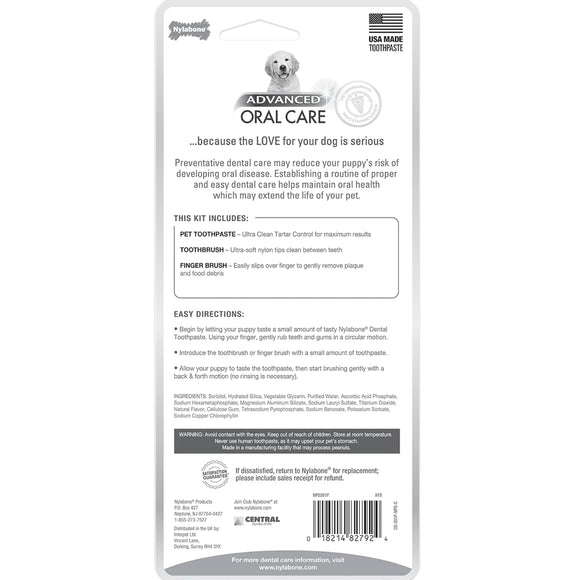 Nylabone Advanced Oral Care Puppy Dental Kit