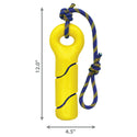 Kong Squeezz Tennis Buoy w/Rope Toy For Dog- Large