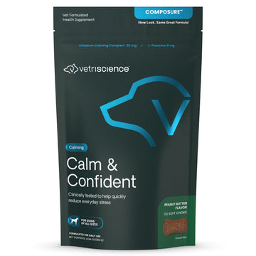 Calm & Confident Chews for Dogs Peanut Butter Flavor