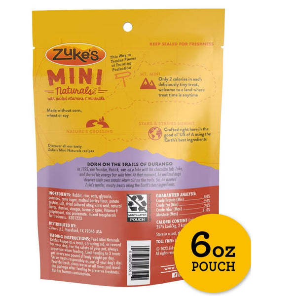 Zuke's Mini Naturals Rabbit Recipe Training Treats for Dogs (6 oz)