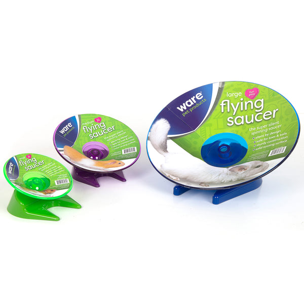 Ware Flying Saucer Exercise Wheel for Small Pets- Color Varies