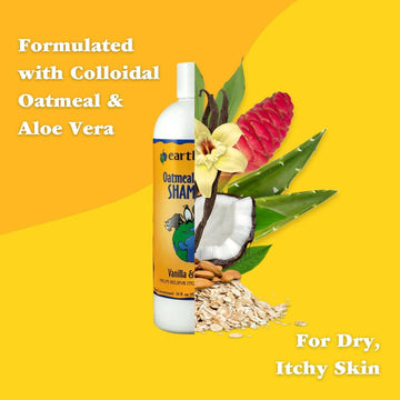 Earthbath Oatmeal & Aloe Vanilla Almond Scented Shampoo for Dogs & Cats - 0