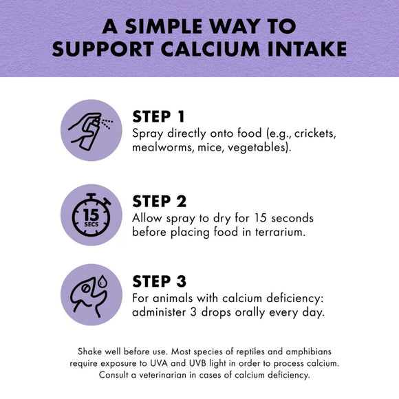Zilla Food Calcium Supplement Spray For Reptile (8 oz)