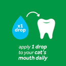 TropiClean Fresh Breath No Brushing Clean Teeth Dental & Oral Care Gel for Cats (2-oz)