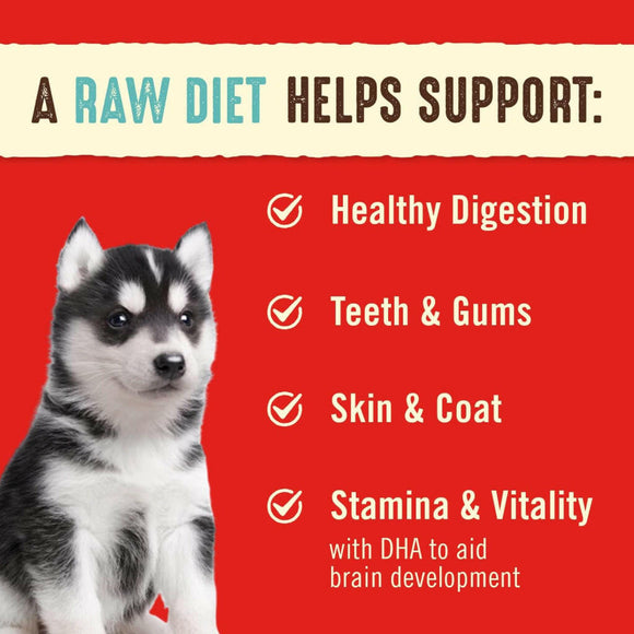 Stella & Chewy's Perfectly Beef & Salmon Dinner Patties Freeze-Dried Raw Food For Puppies (5.5 oz)