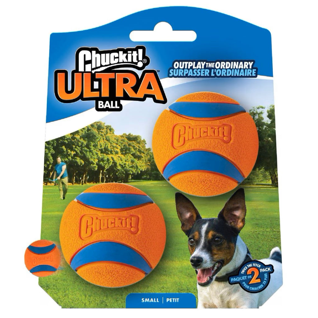 Chuckit! Ultra Ball Toy For Dogs - Small (2 pack)